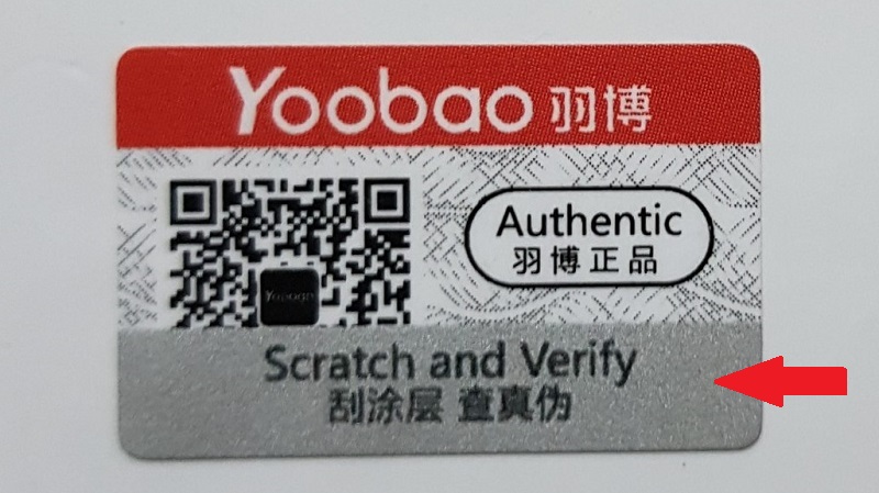 Tem chống giả Yoobao